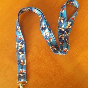 Sonic Hedgehog Characters Blue Lanyard